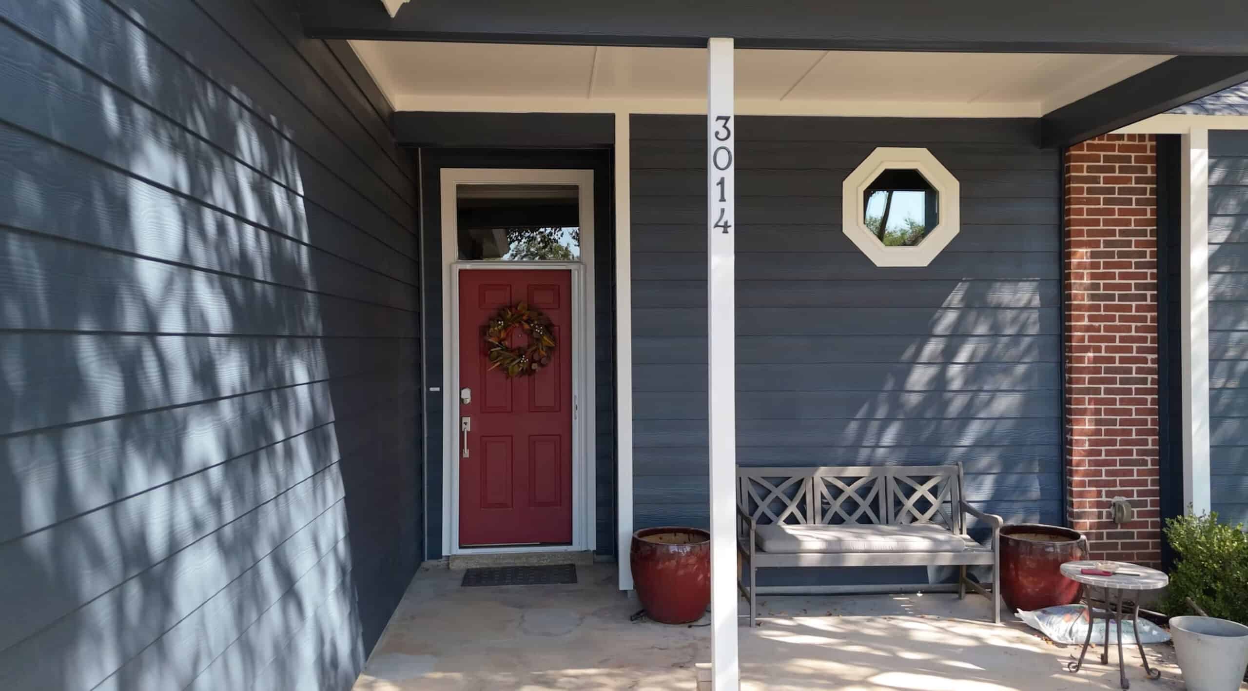 Replaced sheathing visible during a tear-off